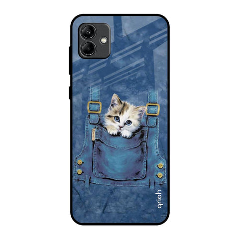 Kitty In Pocket Samsung Galaxy A04 Glass Back Cover Online