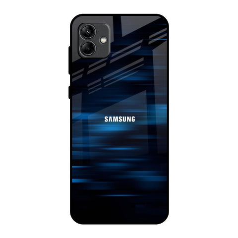 Blue Rough Abstract Samsung Galaxy A04 Glass Back Cover Online