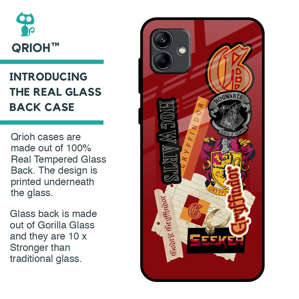 Gryffindor Glass Case for Samsung Galaxy A04