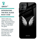 White Angel Wings Glass Case for Samsung Galaxy A04
