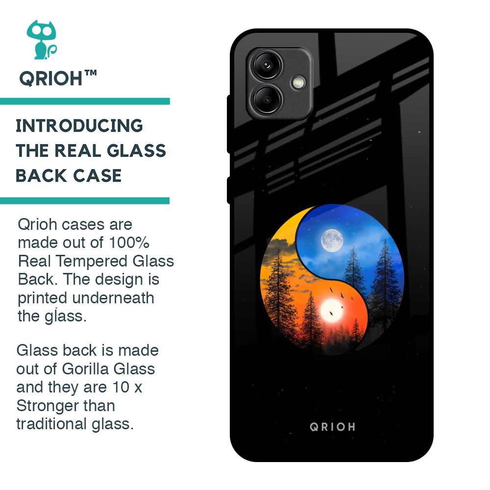 Yin Yang Balance Glass Case for Samsung Galaxy A04