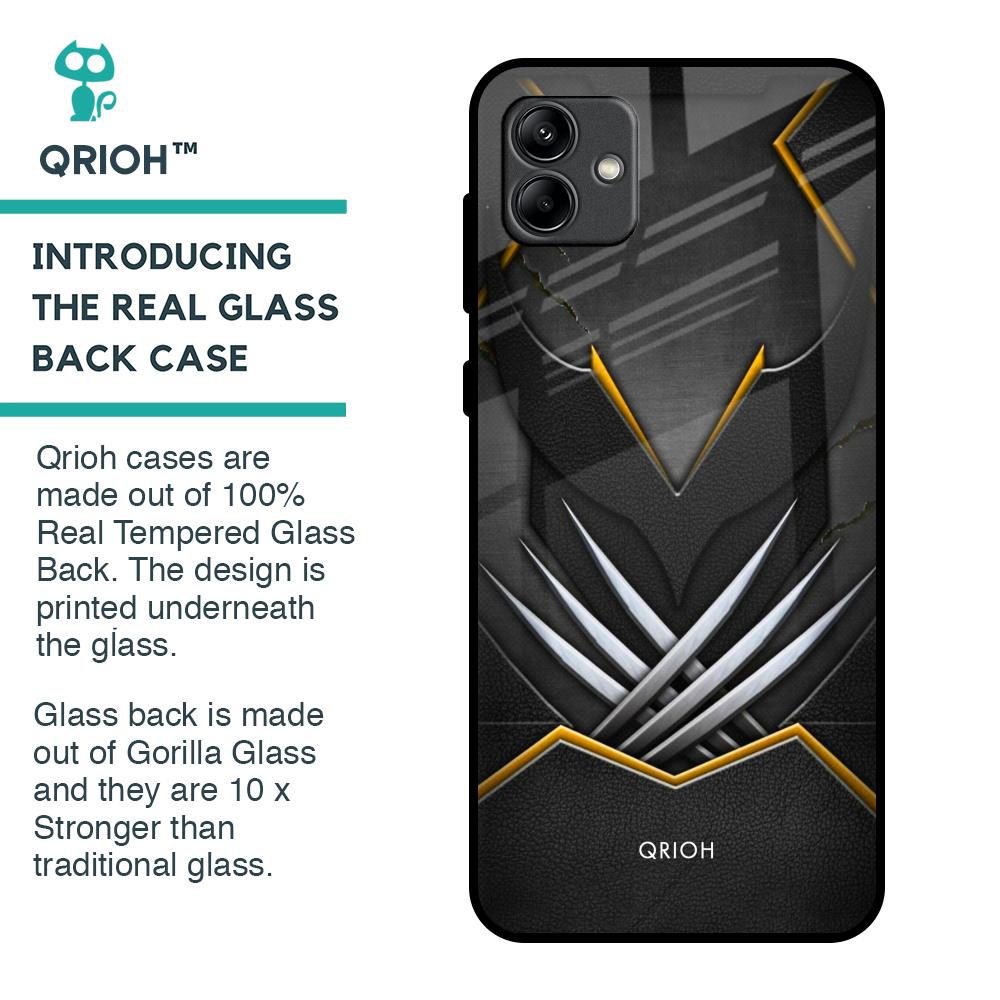 Black Warrior Glass Case for Samsung Galaxy A04