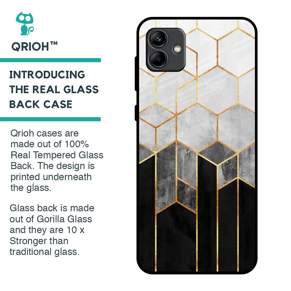Tricolor Pattern Glass Case for Samsung Galaxy A04