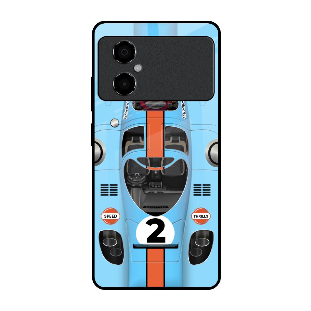 Race Laboratory Poco M4 5G Glass Back Cover Online