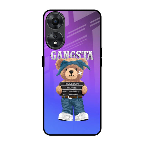 Gangsta Bear Oppo A78 5G Glass Back Cover Online