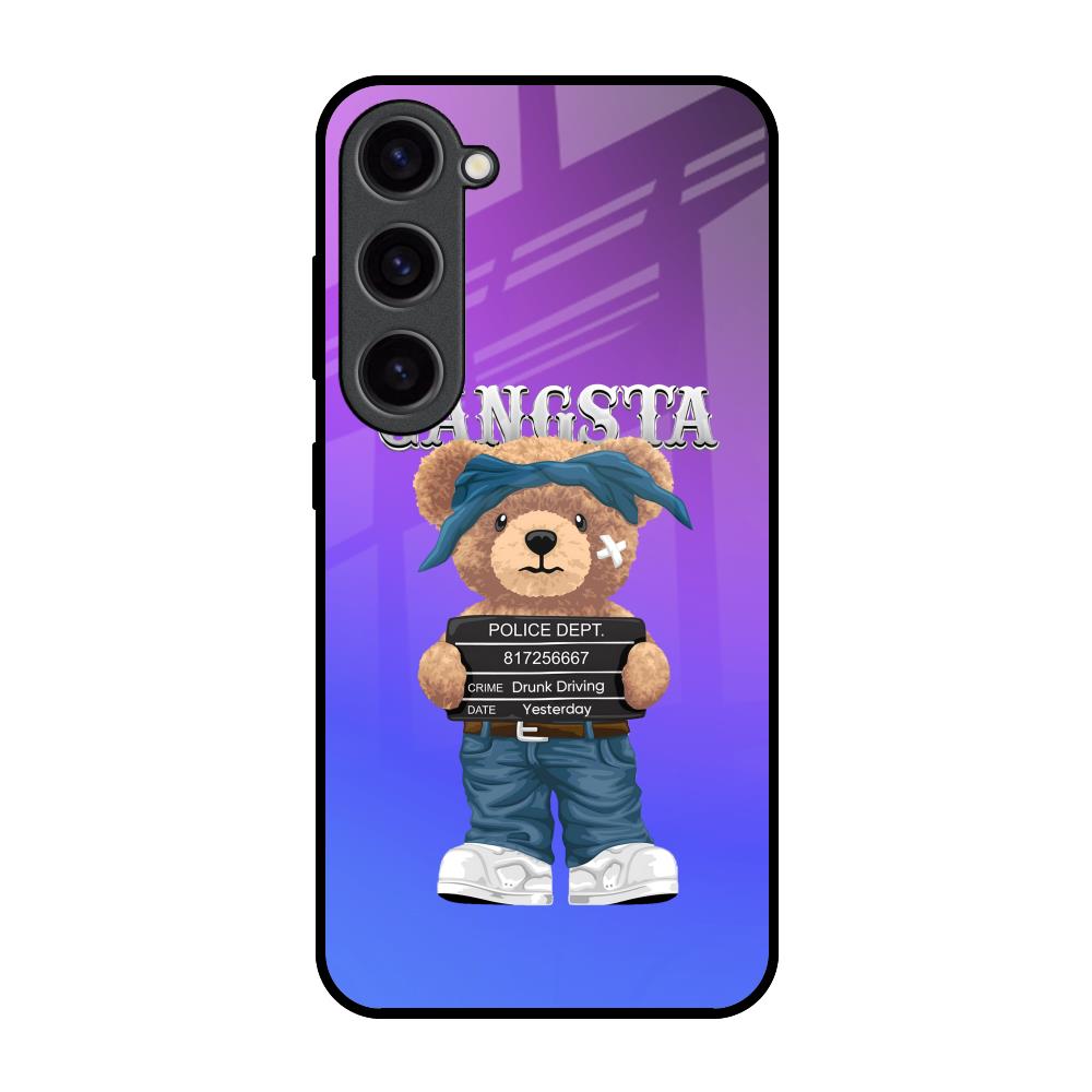 Gangsta Bear Samsung Galaxy S23 5G Glass Back Cover Online
