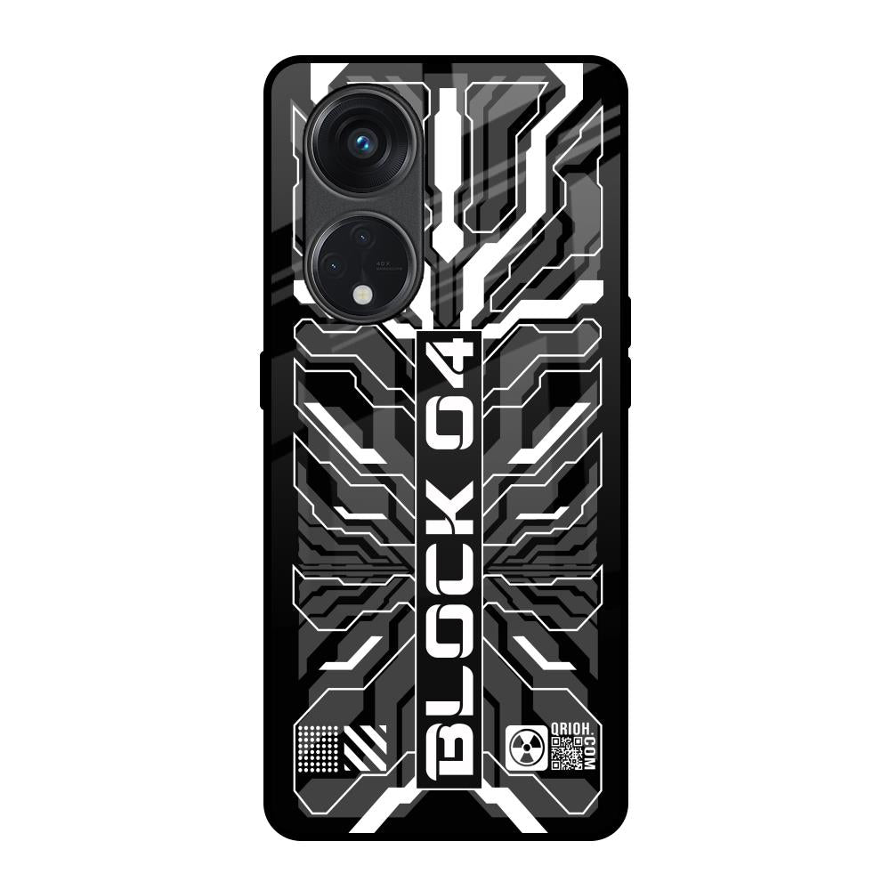 Monochrome Magic Oppo Reno8T 5G Glass Back Cover Online
