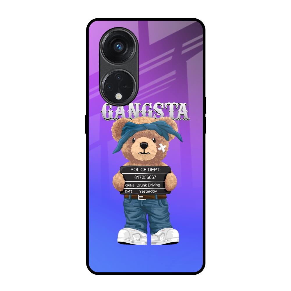 Gangsta Bear Oppo Reno8T 5G Glass Back Cover Online