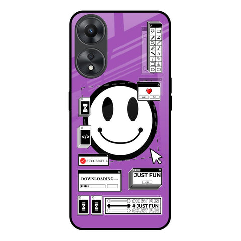 Code with Smile Oppo A58 5G Glass Back Cover Online