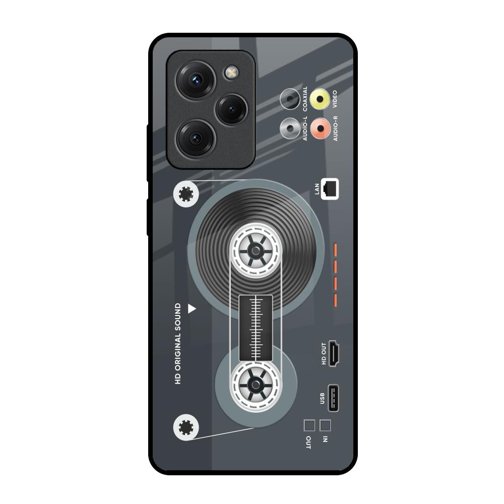 Retro Recorder Poco X5 Pro 5G Glass Back Cover Online