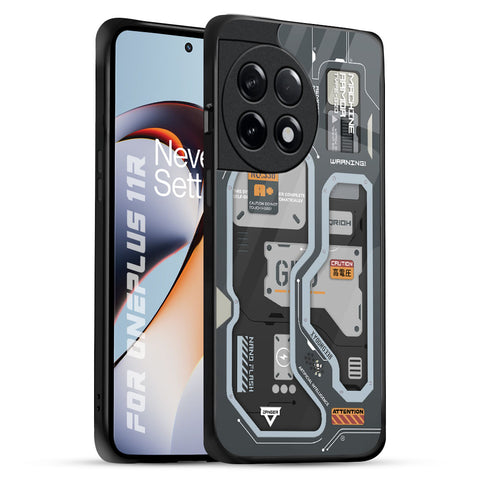 Retro Futuristic OnePlus 11R 5G Glass Back Cover Online