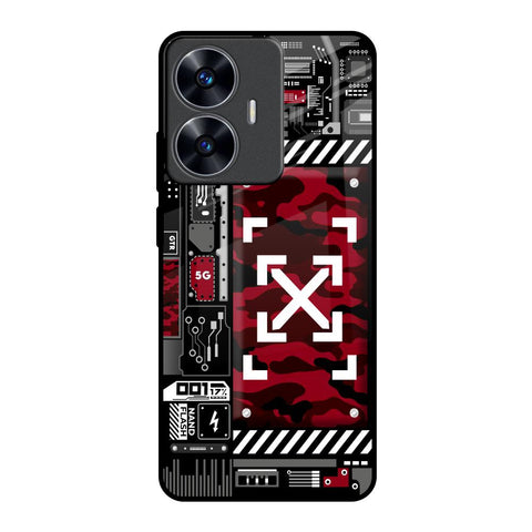 Technology Art Realme C55 Glass Back Cover Online
