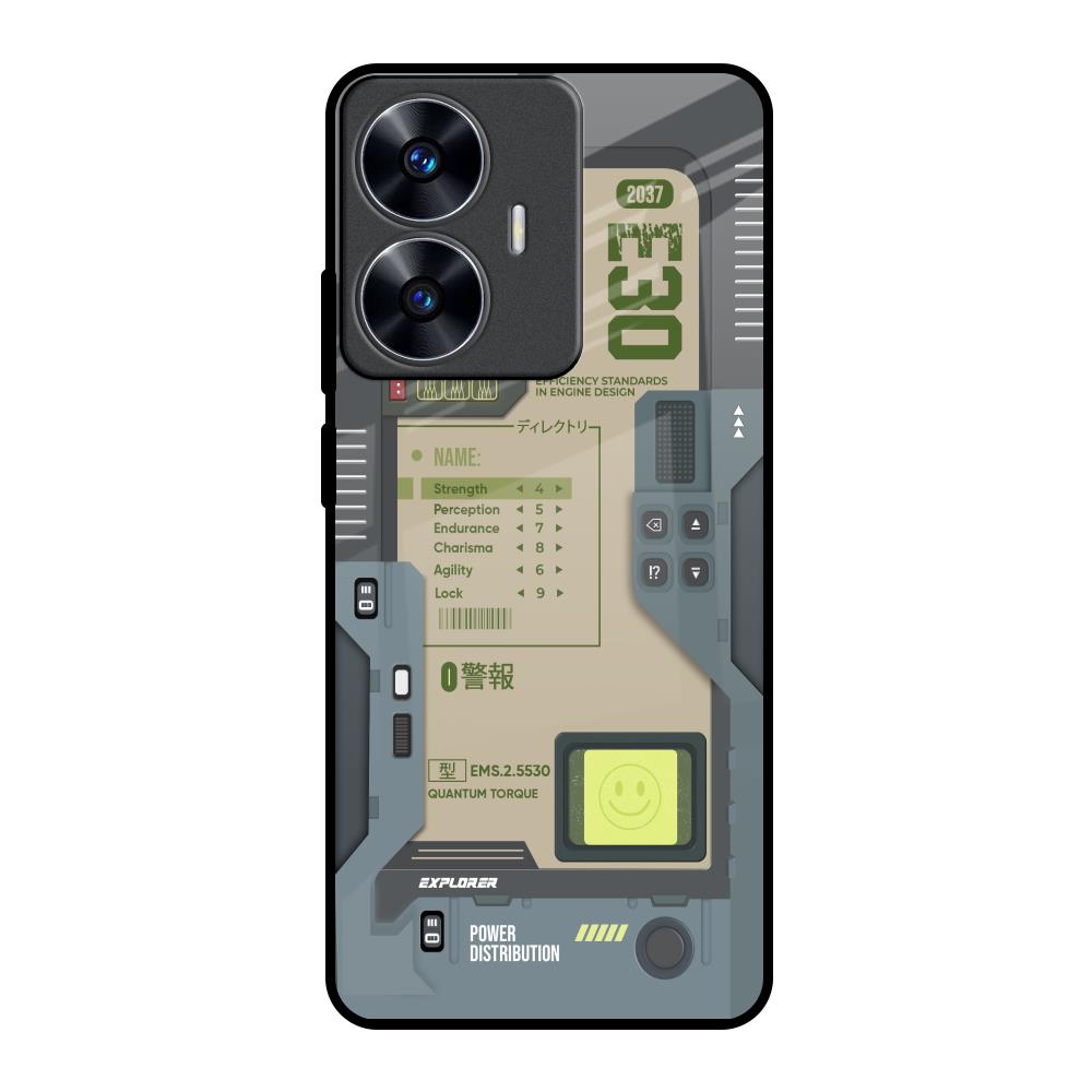 Art Station Realme C55 Glass Back Cover Online
