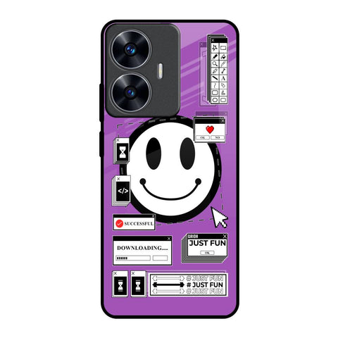 Code with Smile Realme C55 Glass Back Cover Online