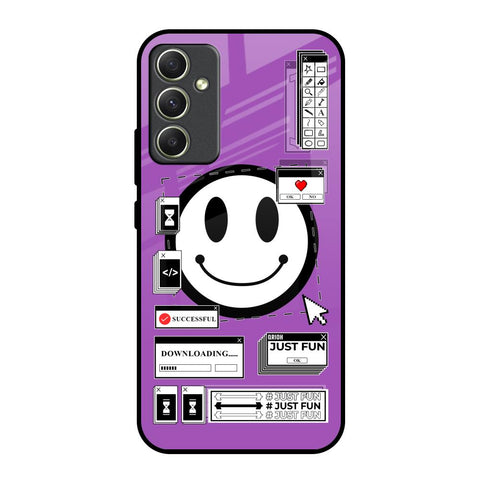 Code with Smile Samsung Galaxy A34 5G Glass Back Cover Online