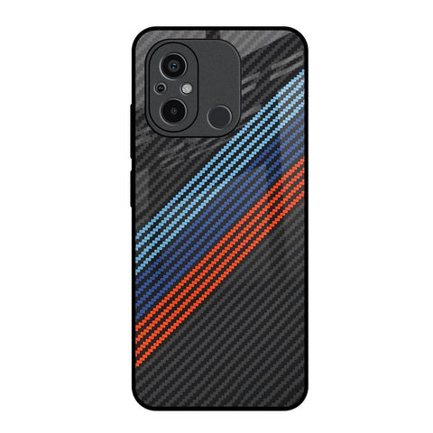 Carbon Inspired Redmi 12C Glass Back Cover Online