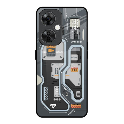 Retro Futuristic OnePlus Nord CE 3 Lite 5G Glass Back Cover Online