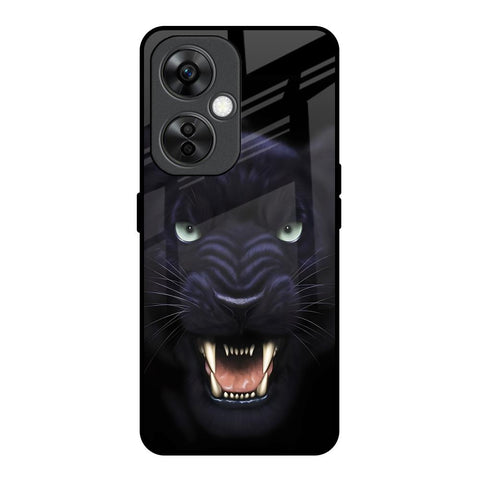 Angry Black Leopard OnePlus Nord CE 3 Lite 5G Glass Back Cover Online