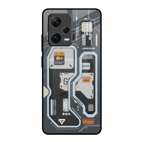 Retro Futuristic Redmi Note 12 Pro 5G Glass Back Cover Online