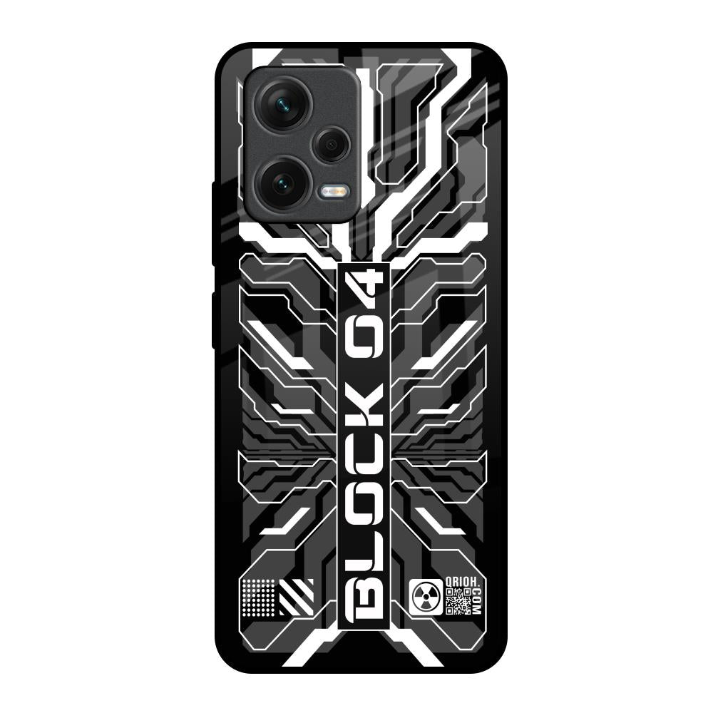 Monochrome Magic Redmi Note 12 5G Glass Back Cover Online