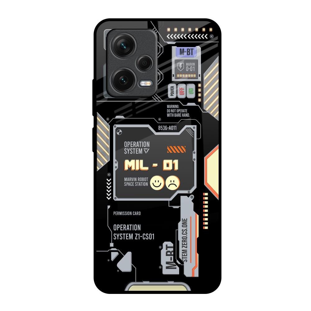 Exposed Parts Redmi Note 12 5G Glass Back Cover Online