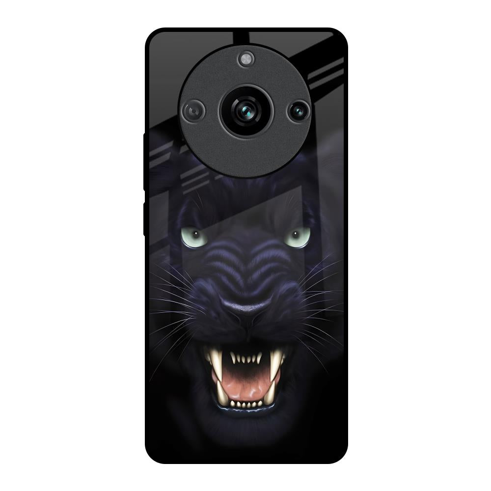 Angry Black Leopard Realme 11 Pro 5G Glass Back Cover Online
