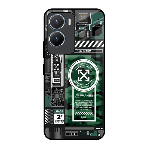 Green Camo Circuit Vivo T2x 5G Glass Back Cover Online