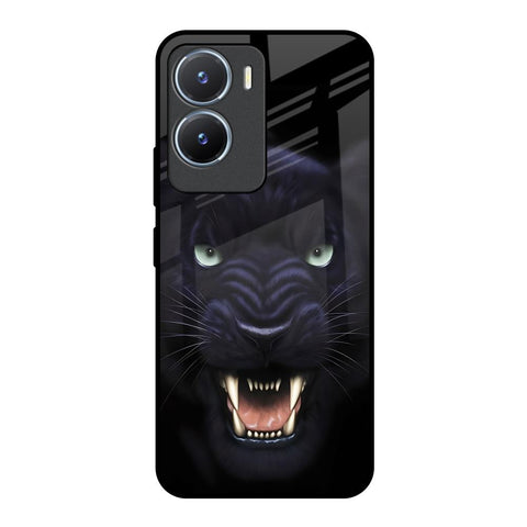 Angry Black Leopard Vivo T2x 5G Glass Back Cover Online
