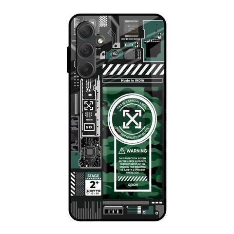 Green Camo Circuit Samsung Galaxy F54 5G Glass Back Cover Online