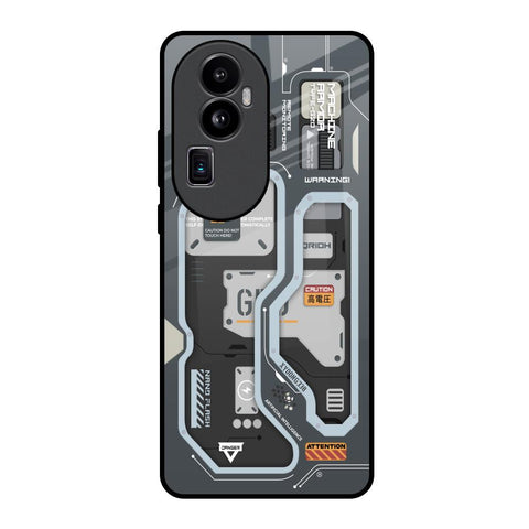 Retro Futuristic Oppo Reno10 Pro Plus 5G Glass Back Cover Online