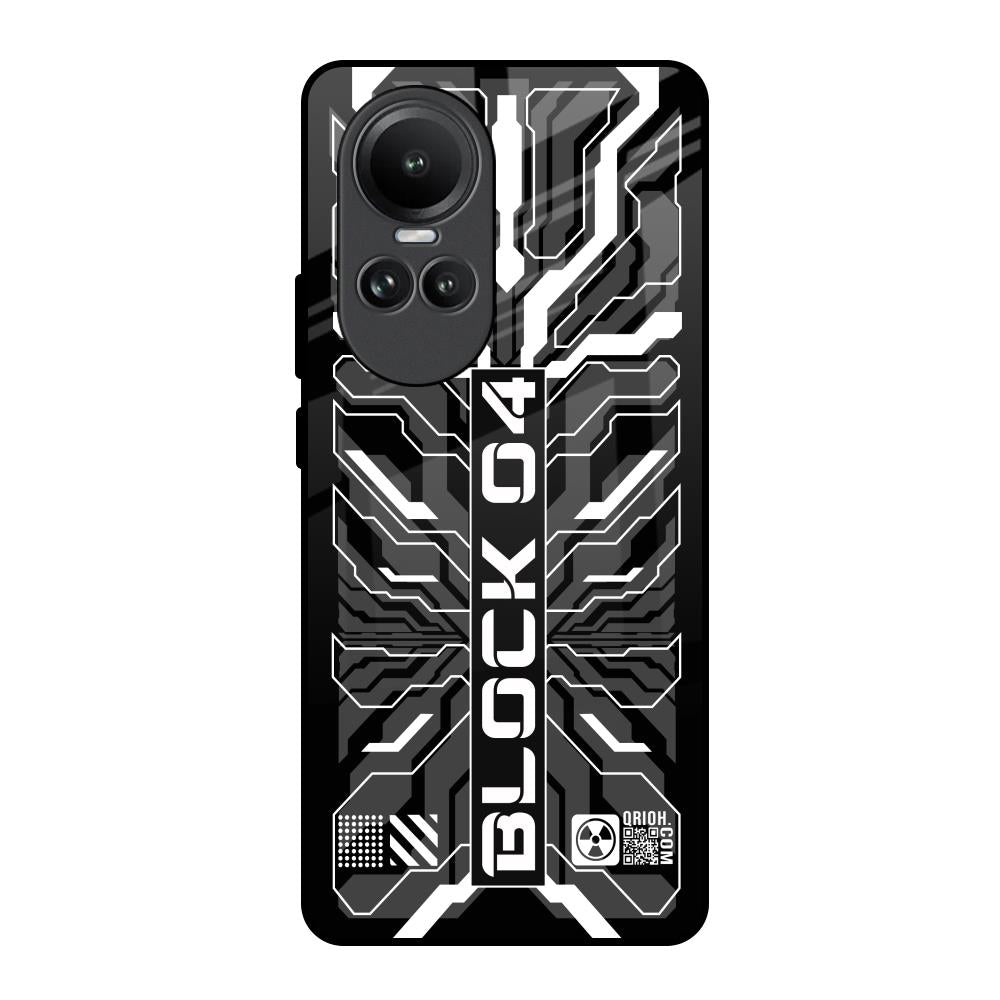 Monochrome Magic Oppo Reno10 5G Glass Back Cover Online
