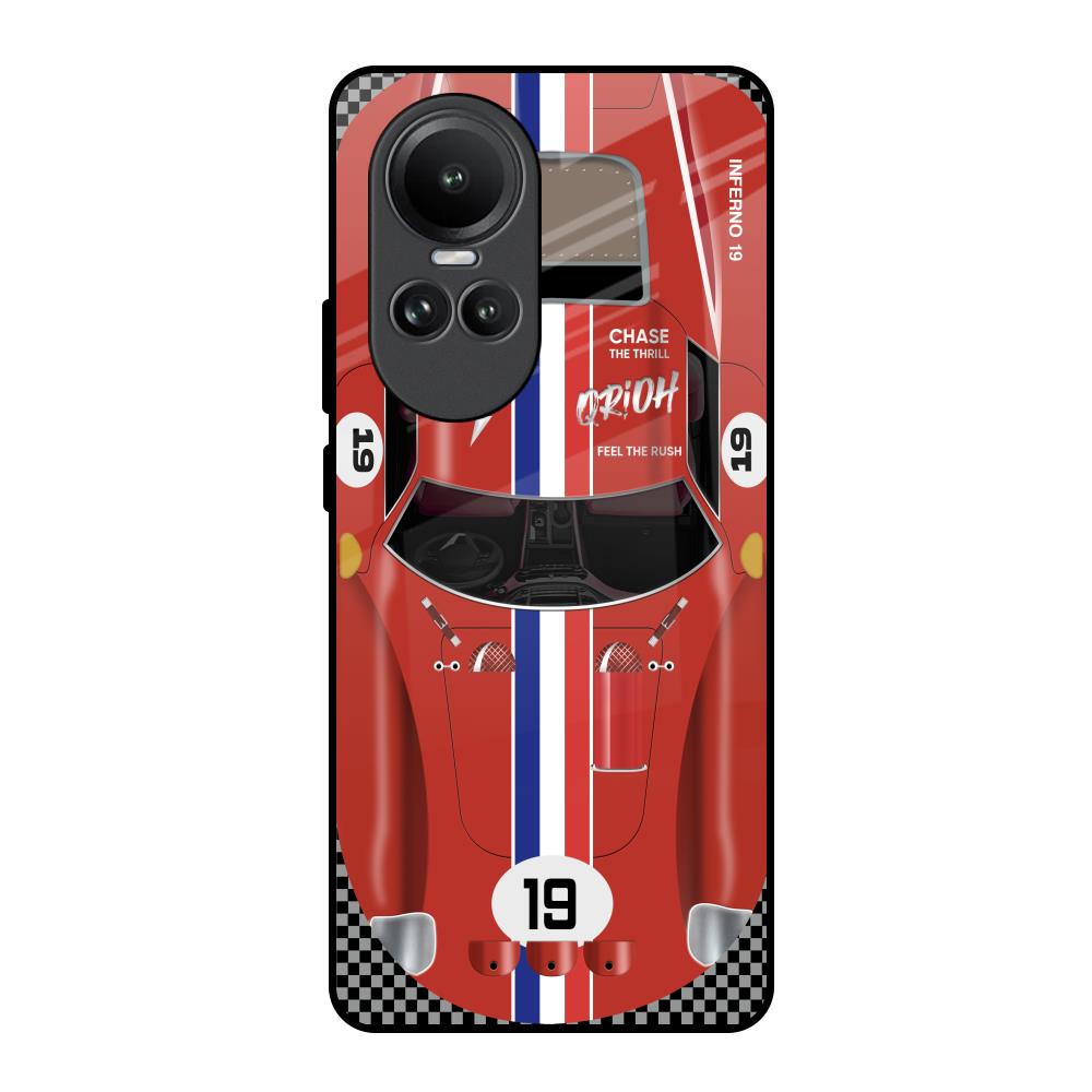 Racing Vintage Oppo Reno10 5G Glass Back Cover Online