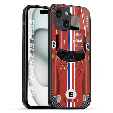 Racing Vintage iPhone 15 Plus Glass Back Cover Online