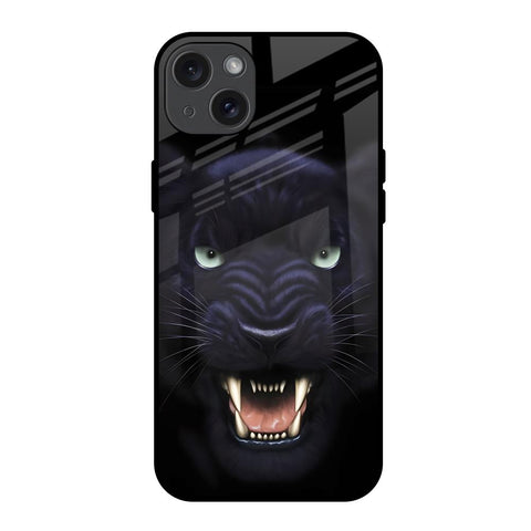 Angry Black Leopard iPhone 15 Plus Glass Back Cover Online