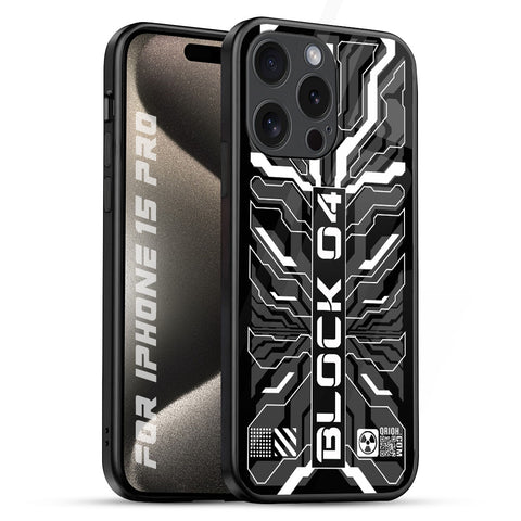 Monochrome Magic iPhone 15 Pro Glass Back Cover Online