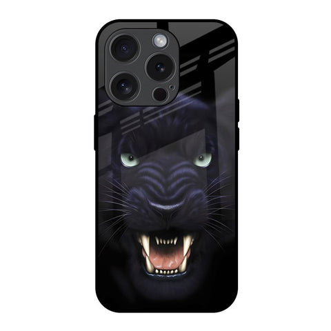 Angry Black Leopard iPhone 15 Pro Glass Back Cover Online