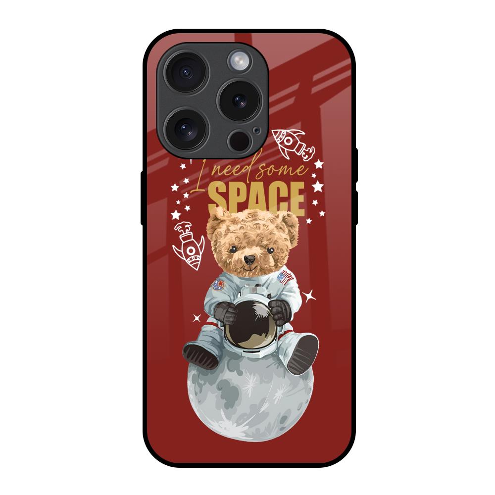 Astronaut Bear iPhone 15 Pro Glass Back Cover Online
