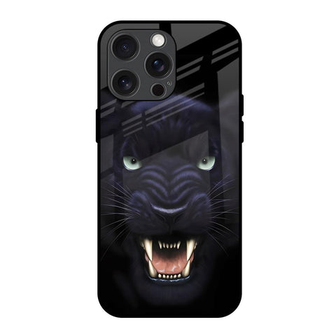Angry Black Leopard iPhone 15 Pro Max Glass Back Cover Online