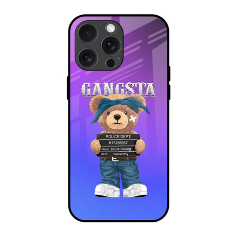 Gangsta Bear iPhone 15 Pro Max Glass Back Cover Online