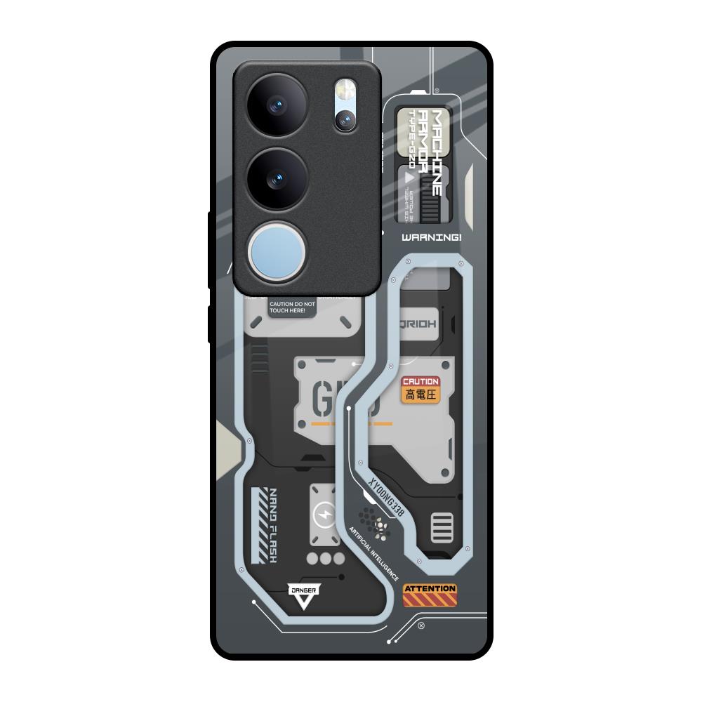 Retro Futuristic Vivo V29 5G Glass Back Cover Online