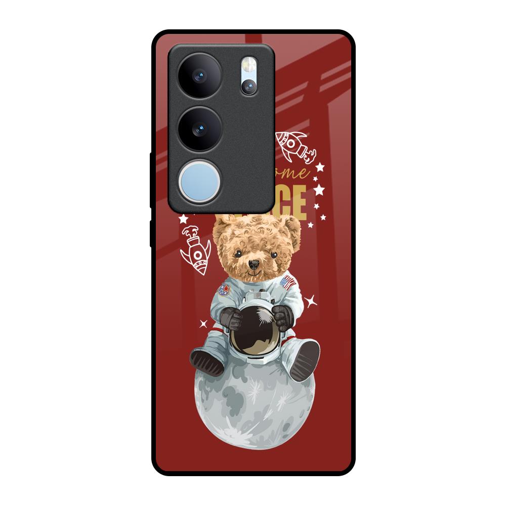 Astronaut Bear Vivo V29 Pro 5G Glass Back Cover Online
