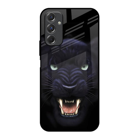Angry Black Leopard Samsung Galaxy F34 5G Glass Back Cover Online