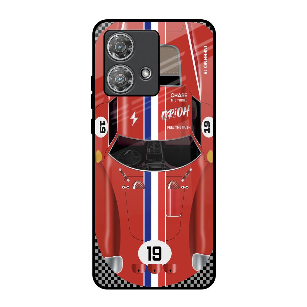 Racing Vintage Motorola Edge 40 Neo Glass Back Cover Online