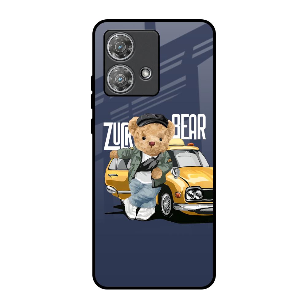 Adventurous Bear Motorola Edge 40 Neo Glass Back Cover Online