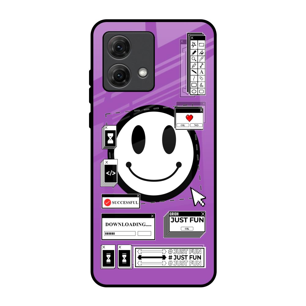 Code with Smile Motorola G84 5G Glass Back Cover Online