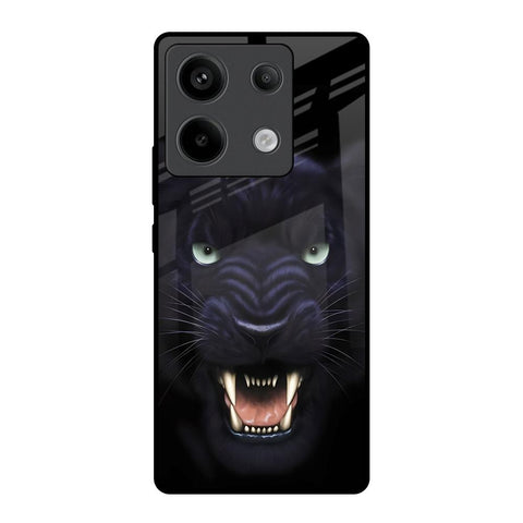 Angry Black Leopard Redmi Note 13 Pro 5G Glass Back Cover Online