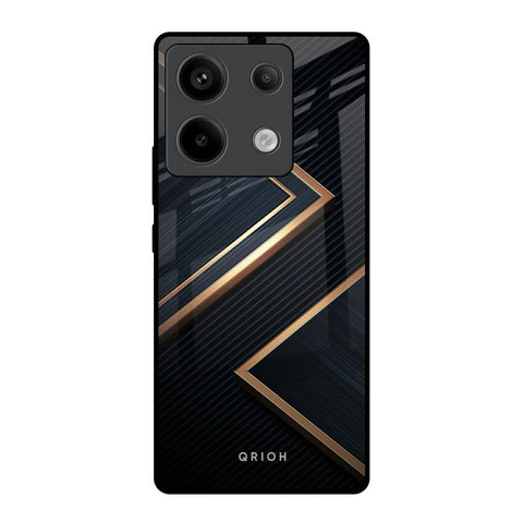 Sleek Golden & Navy Redmi Note 13 Pro 5G Glass Back Cover Online