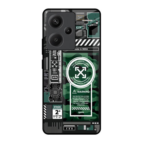 Green Camo Circuit Redmi Note 13 Pro Plus 5G Glass Back Cover Online