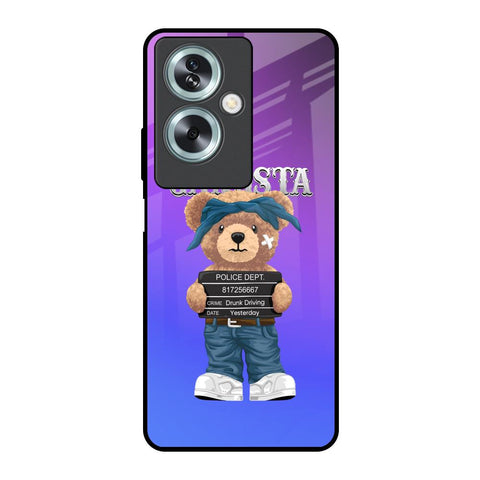 Gangsta Bear Oppo A79 5G Glass Back Cover Online