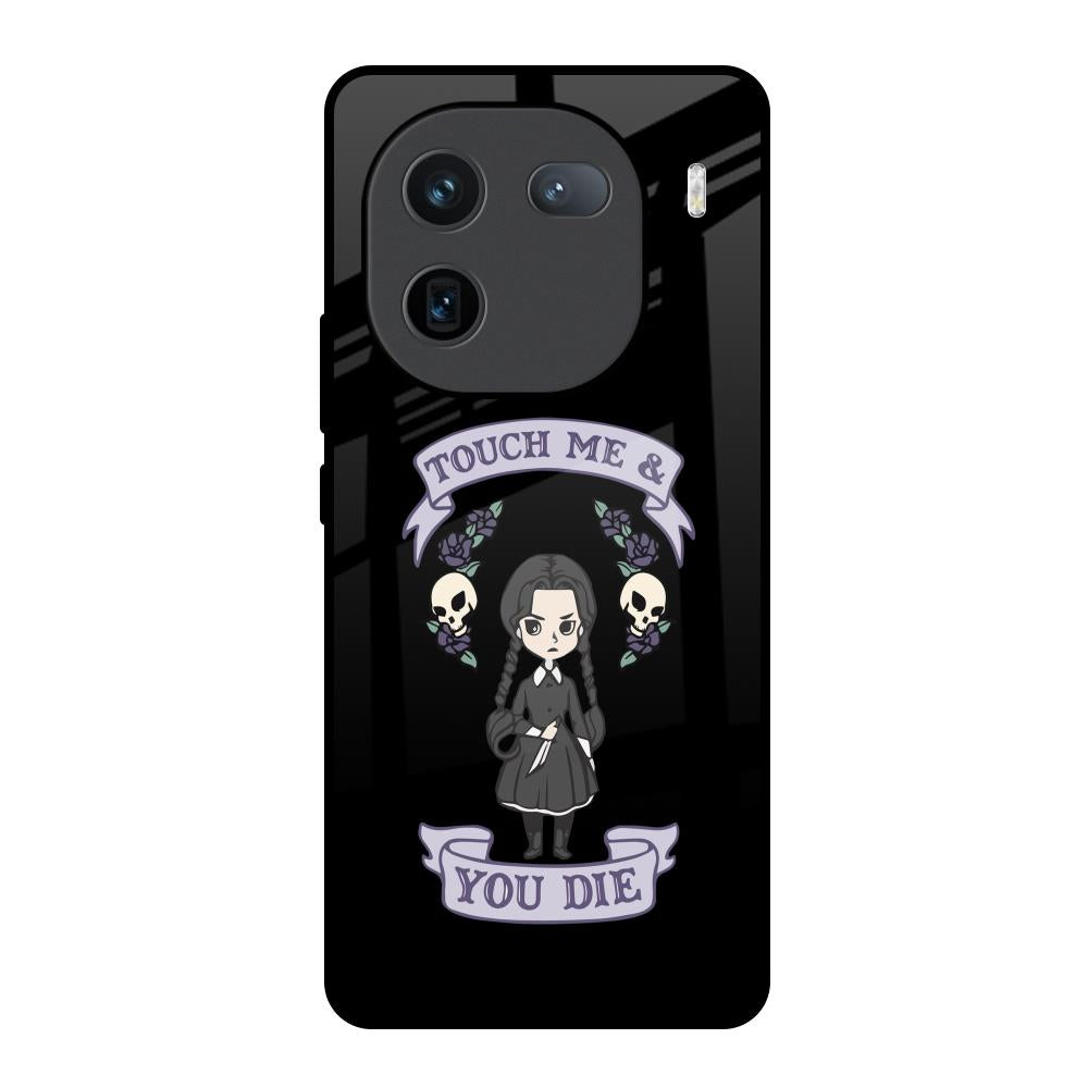Touch Me & You Die IQOO 12 5G Glass Back Cover Online